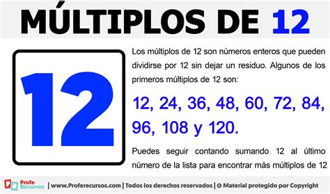 multiplos de 12